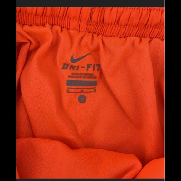 Nike Orange Multi-colored Dri-Fit Logo Shorts - Picture 5 of 5